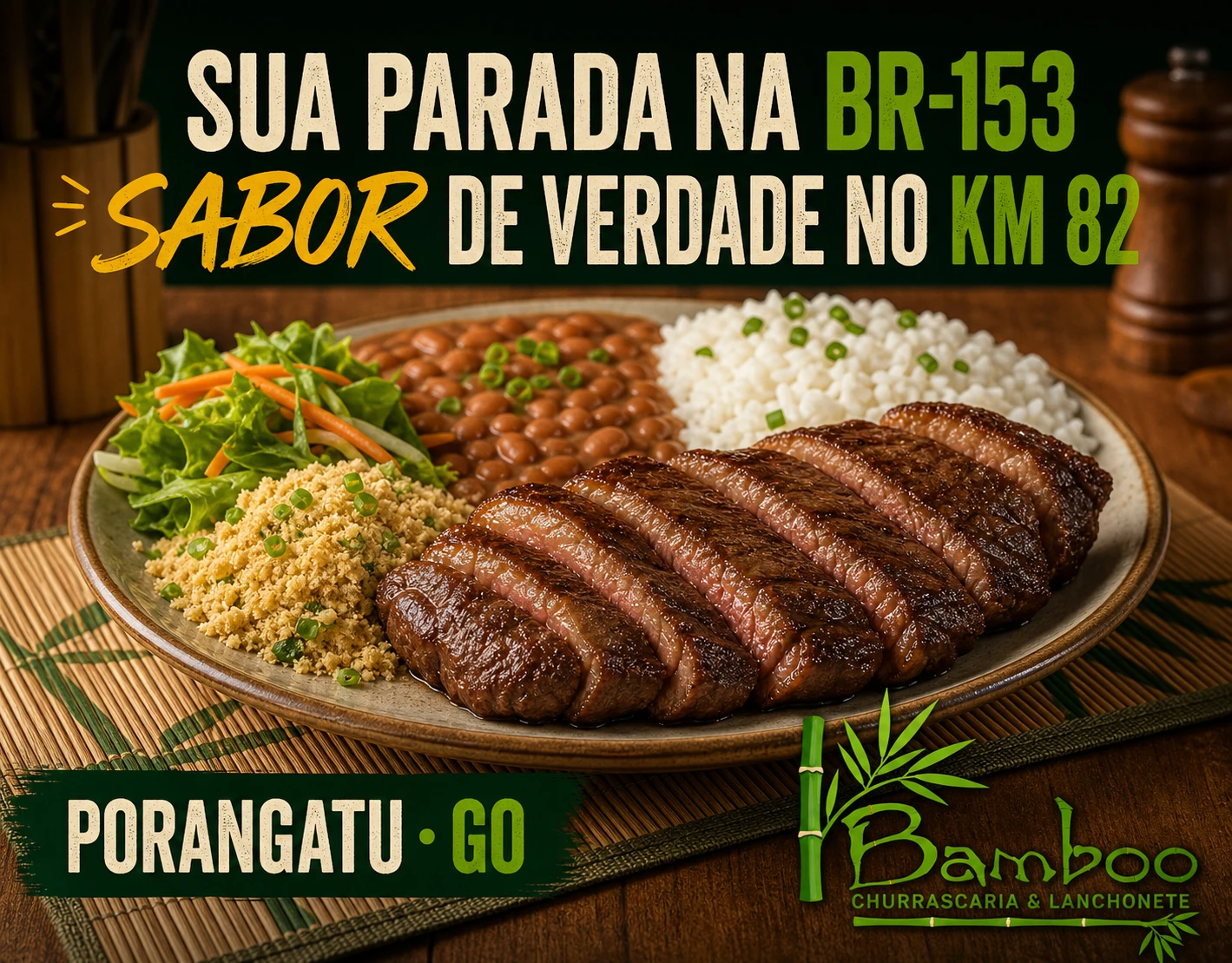 Seu momento Bamboo na mão