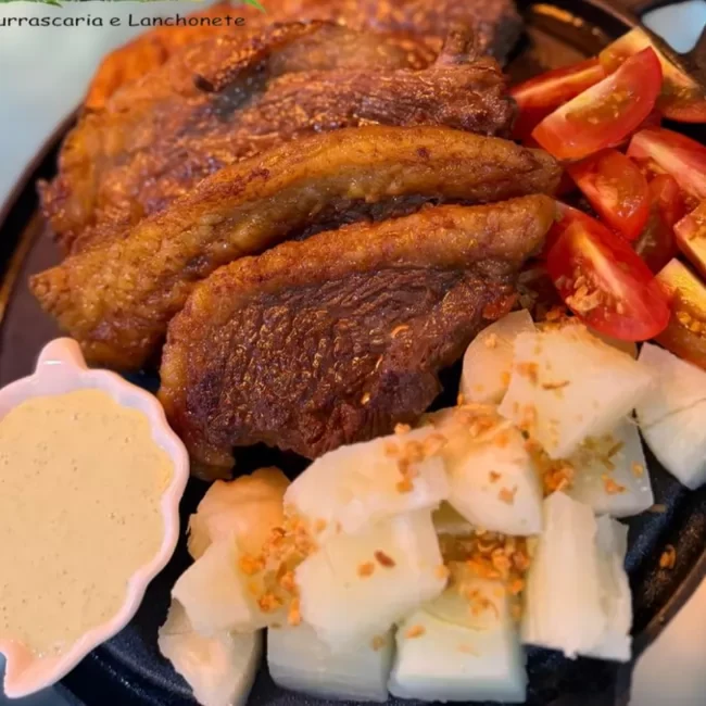Picanha Grelhada com Mandioca
