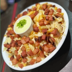 Batata Frita C/Bacon E Queijo