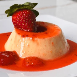 Pudim De Ninho Com Calda De Morango 150G